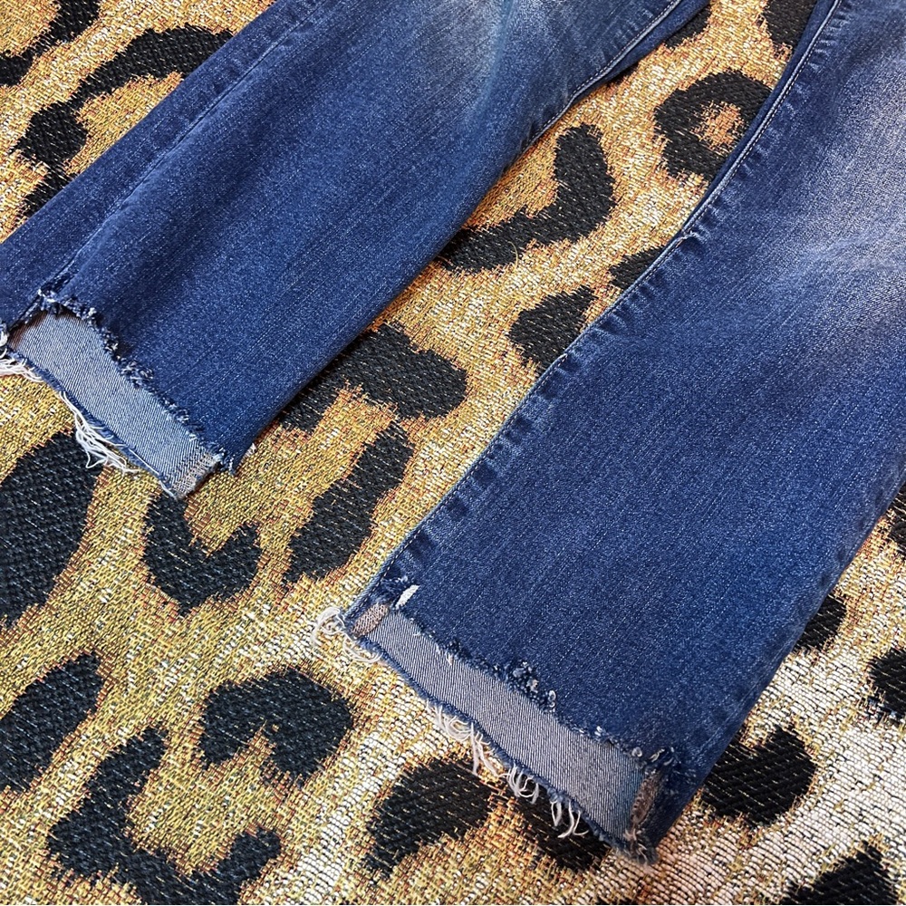 GAP real straight embellished jeans with raw hem - Picture 8 of 13